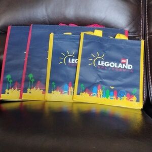 Legoland California Gift Bags, Set of 4:  2x Small + 2x Medium